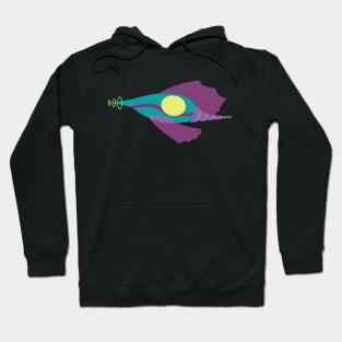 Retro Spaceship Three Hoodie